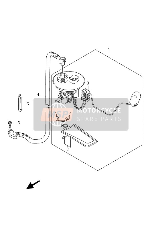 Suzuki UX150 SIXTEEN 2011 Fuel Pump for a 2011 Suzuki UX150 SIXTEEN